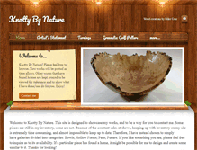 Tablet Screenshot of knottybynature.net